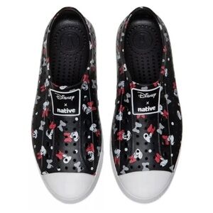 Native Black and White Disney Slip-On Sneakers